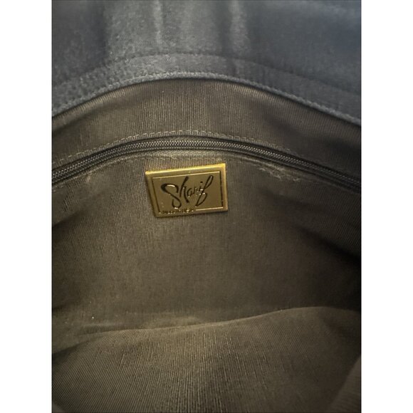 Vintage Sharif USA Navy Satin Evening Shoulder Crossbody Purse 10x7x2” VGUC - Picture 5 of 5